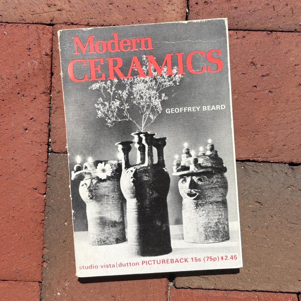 1969 Modern Ceramics Geoffrey Beard Clay Pottery Potter Kiln Media Scandinavian